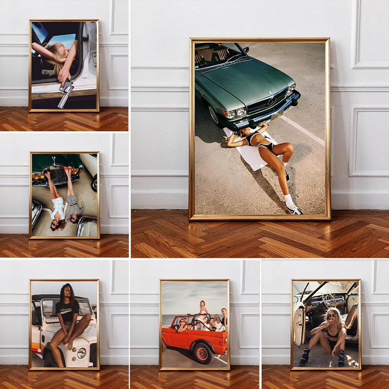 Luxury Lifestyle Furniture - Obraz na płótnie: Klasyczny luksusowy samochód