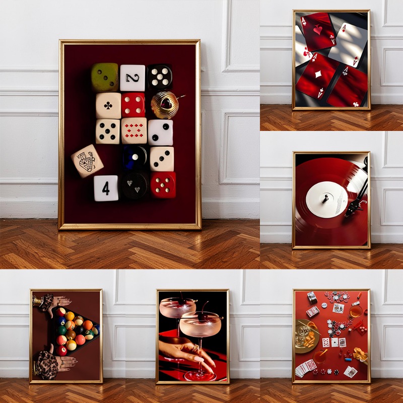 Luxury Lifestyle Furniture - Retro Nocne życie Kasyno Poker Kostki