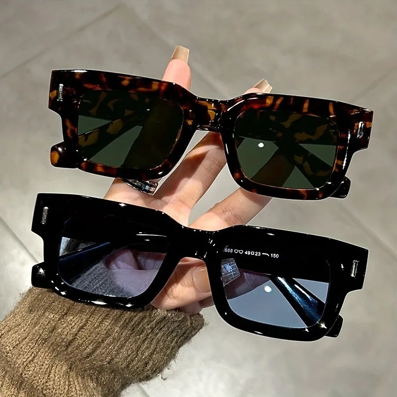 Luxury Lifestyle Store - Luksusowe prostokątne okulary przeciwsłoneczne damskie męskie